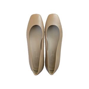 Everlane 90s Square Toe Flats Tan Beige Classic Minimalist sz 8.5